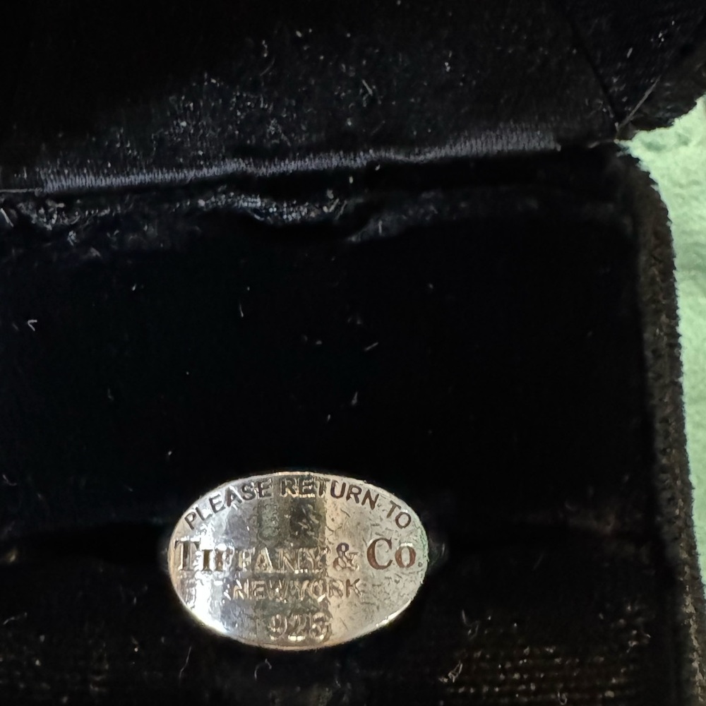 Tiffany & Co. Silver Engraved Ring